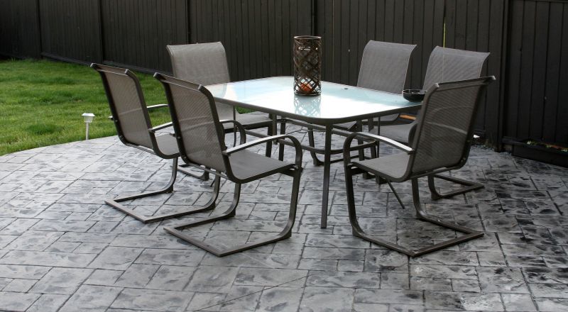 Concrete Patio Stamping