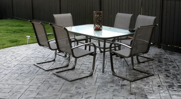 Backyard Concrete Stamping in Boulder